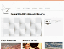 Tablet Screenshot of comunidadcristiana.org.ar